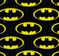 Yellow Batman Logo on Black Background