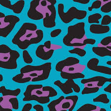 Blue and Pink Leopard Print